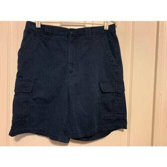 COLUMBIA SIZE 32 MENS BLUE HIKING SHORTS - Picture 2 of 3